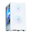 Zalman P30 AIR BTF kompyuter korpusi, komplektdagi 3 ta kuler, torli,ARGB yoritgich Oq