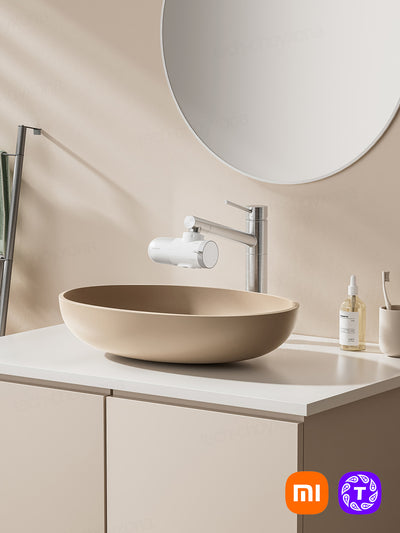 Kranga ornatiladigan suv tozalagich Xiaomi Mi Faucet Water Purifier 4 ta tabiiy filtr blan