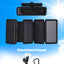 Power Bank quyosh batareyasi bilan 2E Solar 20000mAh, 2E-PB2013-qora