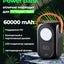 Power Bank 60000 mAh, chiroq bor, sayohatlar uchun maqul 2E-PB6001PD-Qora