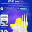 Wi-Fi router Netis WF2409E N300, modemli marshrutizator, 4 ta LAN, 1 ta WAN, 3 ta tashqi antenna