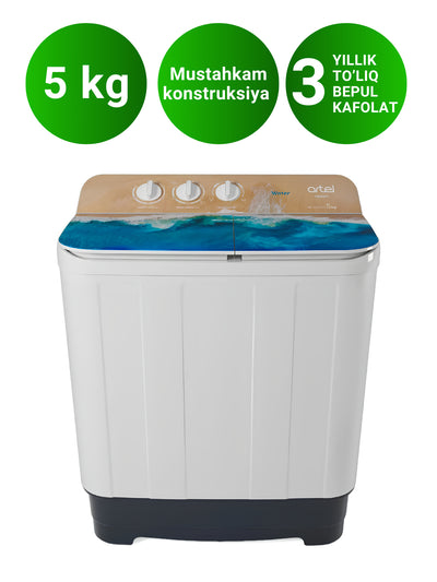 Yarimavtomat kir yuvish mashinasi ARTEL TG50P Water 01