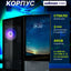 Zalman Z10DS kompyuter korpusi, ekranli, oynali, ARGB yoruglik, komplektda 3 kuler