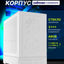 Zalman P30 AIR BTF kompyuter korpusi, komplektdagi 3 ta kuler, torli,ARGB yoritgich Oq