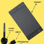 Grafik planshet Huion H951P, 8.7"x5.4", qora