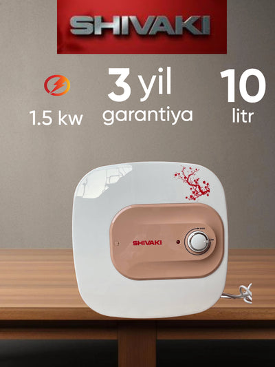 Shivaki suv isitgichi, germetik, oshxona uchun, 1,5 kVt, 10 litrli