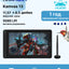 Grafik monitori Huion Kamvas 13, 13.3", G3, DP, USB-C, qora, GS-1333