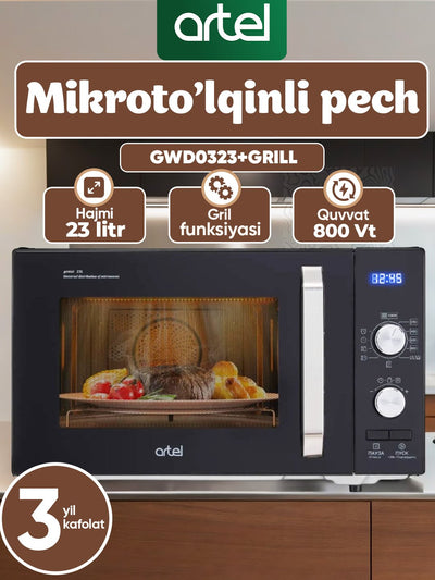 Mikroto'lqinli pech Artel GWD0323 800 Vt +GRILL