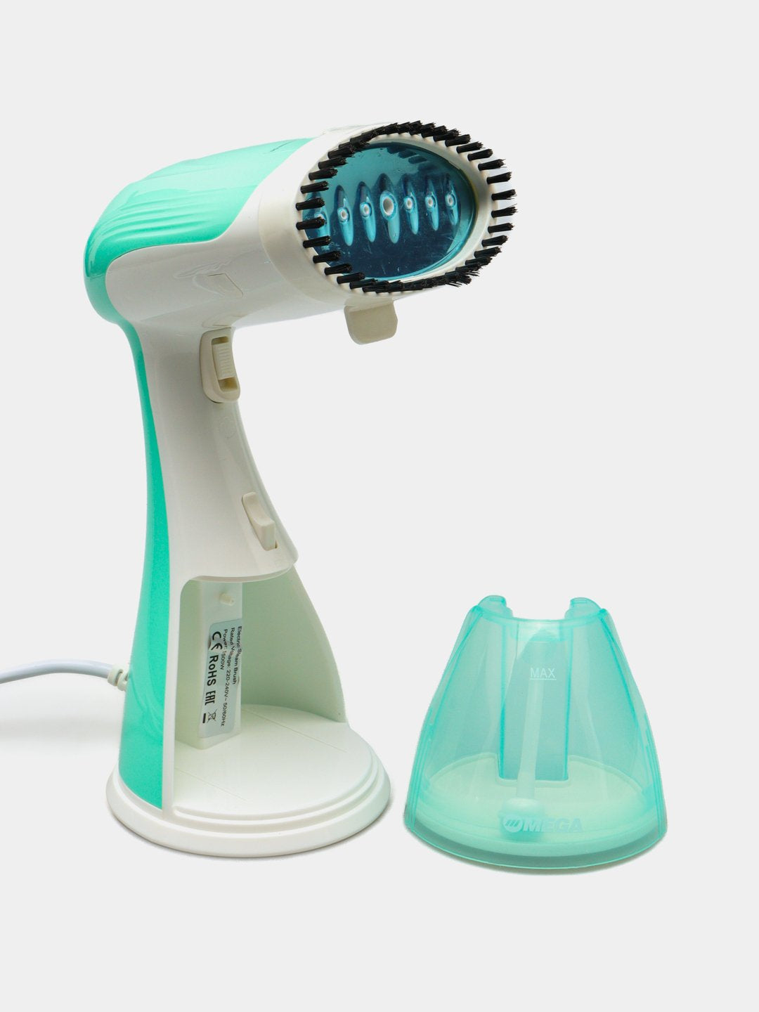 Qo'l bug' dazmoli MEGA MG-801, kiyimlarni dazmollash uchun bug' generatori, 1500W