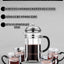 Shishali french-press choynak va finjonlar to'plami, 6 tasi 1 da, 4 tasi 1 da, choy va qahva uchun