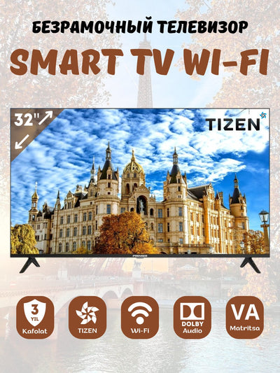 Smart televizor Premier 32PRM3010FSV 32" Full HD Tizen, qora