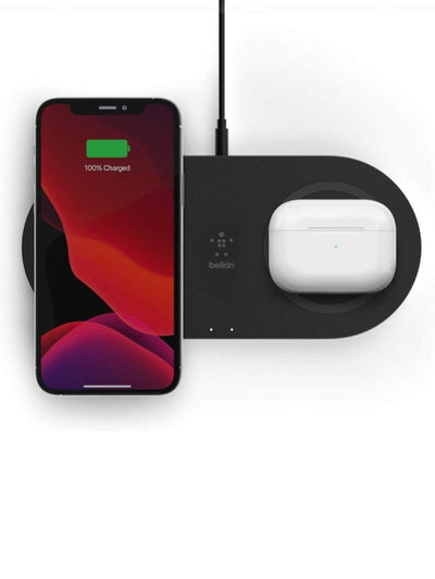 Belkin Dual Pad Wireless Charging Qi, 2x 10W (WIZ002VFBK) simsiz quvvatlagichi