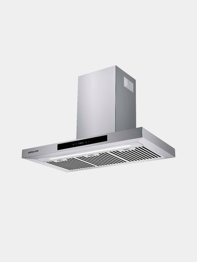 Avalon AVL-RH 906 TI Inox Baffle, turbosuruvchi 320 Vt, 1000 m³/soat, sensorli boshqaruv