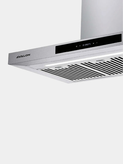 Avalon AVL-RH 906 TI Inox Baffle, turbosuruvchi 320 Vt, 1000 m³/soat, sensorli boshqaruv