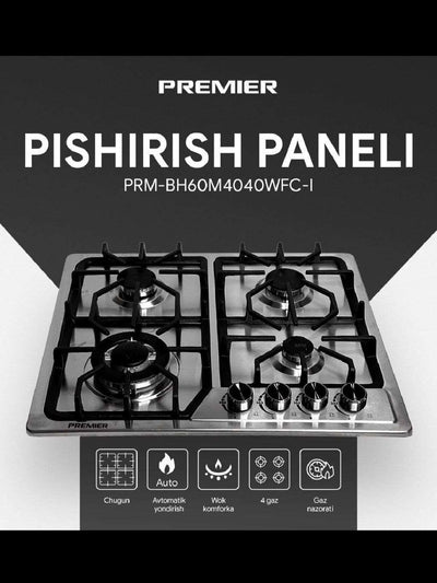 Gaz paneli PREMIER PRM-BH60M4040WFC-I 60X60