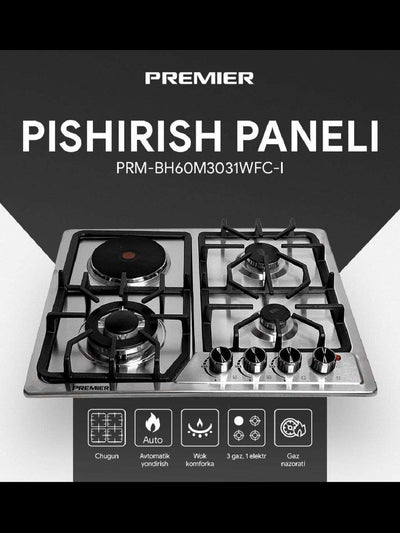 Gaz paneli PREMIER PRM-BH60M3031WFC-I 60X60