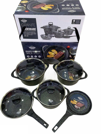 Idish-tovoqlar to‘plami UAKEEN VK-33 Granite Cookware