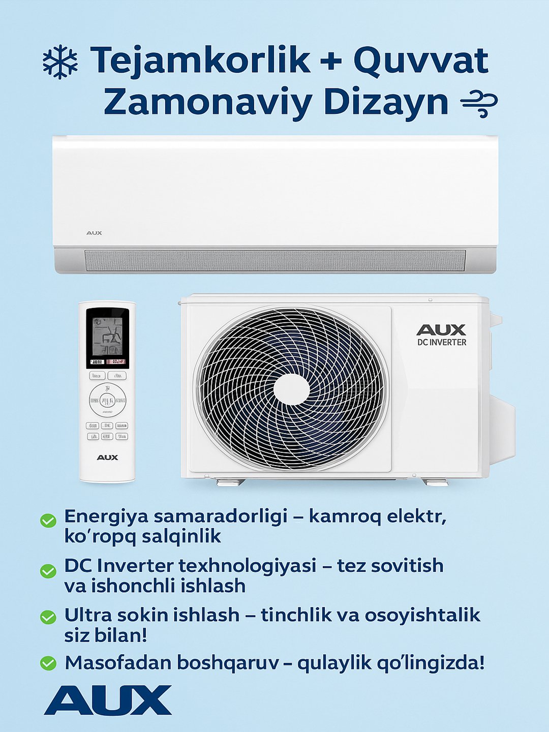 Invertorli konditsioner, AUX ASW-H12A4/FAR