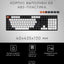 Simli oyin klaviaturasi Keychron C2 104Key, Gateron G Pro, Hot-Swap, RGB, C2H