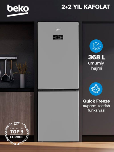 Sovutgich Beko B3RCNK362HS, 368 litr hajmi, NoFrost