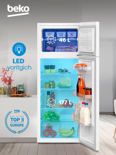 Ikki kamerali sovutgich Beko RDSK240M00W, 240 litr hajmi