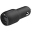 Avtomobil zaryadlash qurilmasi Belkin Car Charger 24W Dual USB-A, USB-A - Lightning, 1m, black