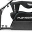 Playseat Evolution PRO - ActiFit qora boshqaruv ruli va pedallar uchun mahkamlash joyi bilan kokpit