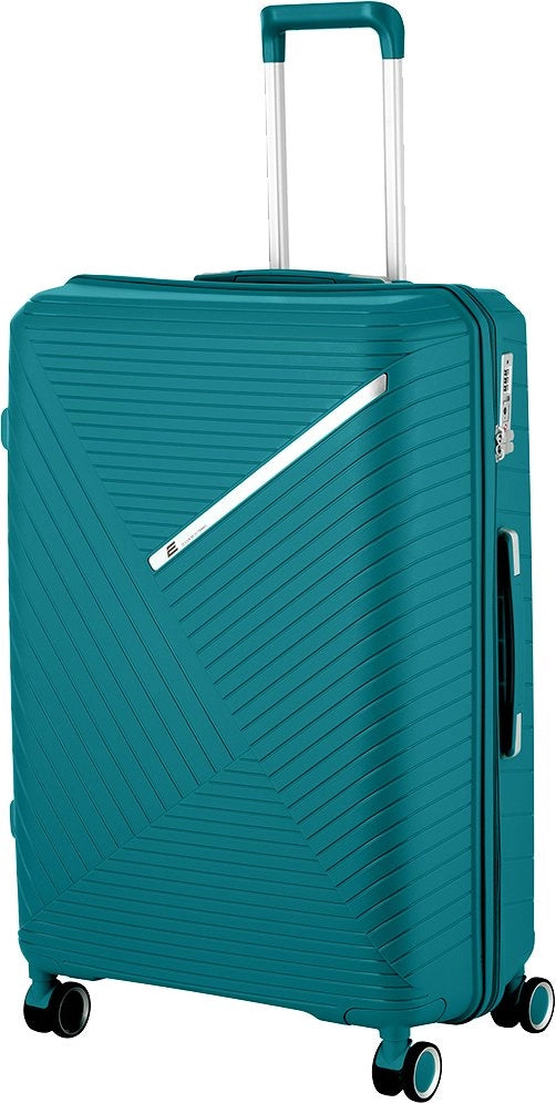 2E SIGMA (L+M+S) Aquamarine plastik chamadonlar to‘plami