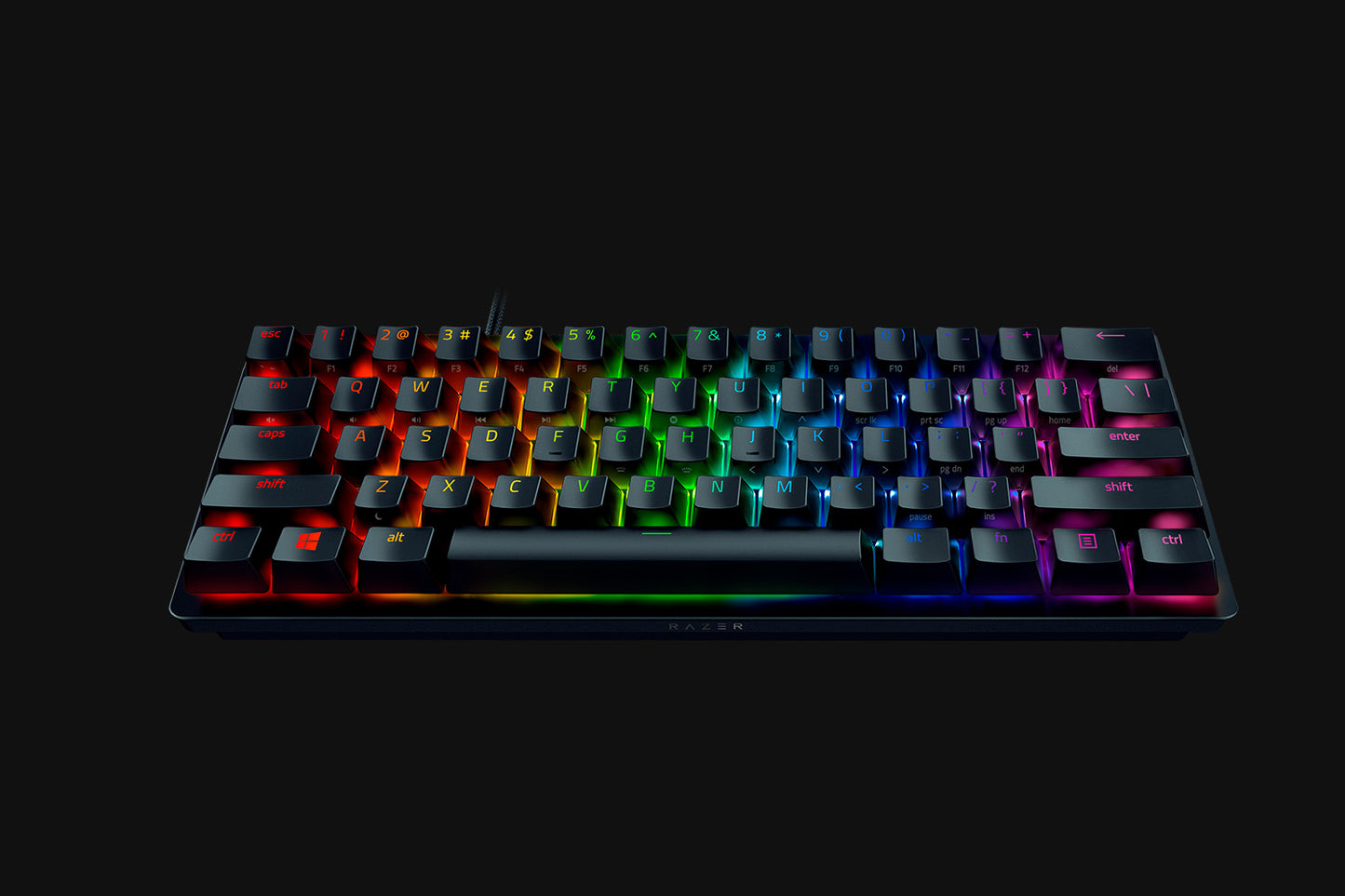 O'yin klaviaturasi Razer Huntsman Mini Red Switch USB US RGB, Black