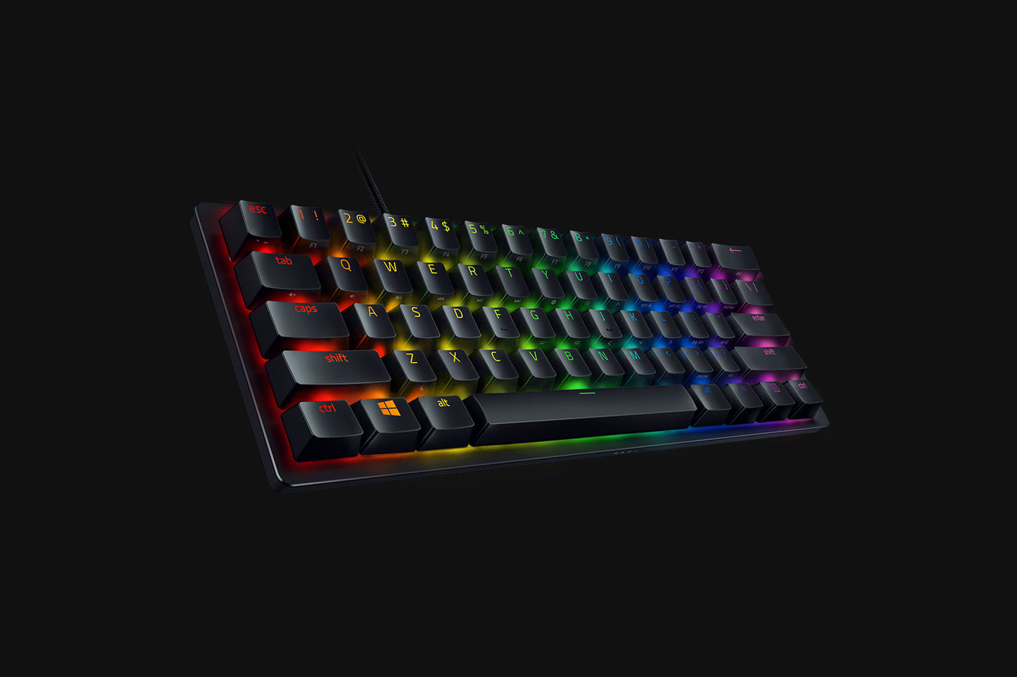O'yin klaviaturasi Razer Huntsman Mini Red Switch USB US RGB, Black