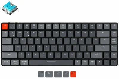 Keychron K3 84 Key Low Profile Gateron White LED klaviaturasi