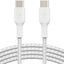 Zaryadlovchi kabel Belkin USB-C to USB-C Braided Qora va Oq