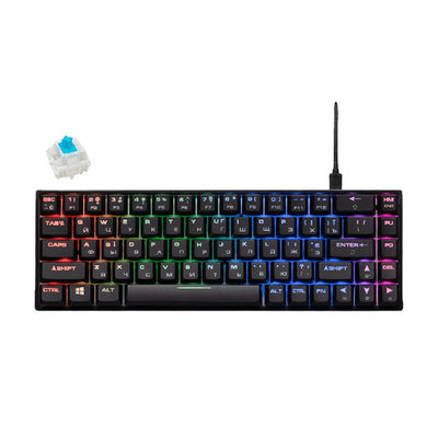 Oyin klaviaturasi 2E GAMING KG370 RGB 68 tugmali Gateron Blue Switch USB