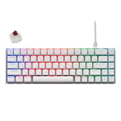 Oyin klaviaturasi 2E GAMING KG370 RGB 68 tugmali Gateron Brown Switch USB