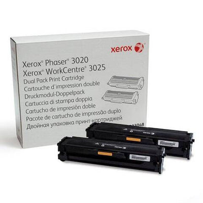 Xerox PH3020/WC3025 uchun Xerox 106r03048 Toner kartridjining ikki tomonlama to'plami. Resurs 2x1500 sahifa