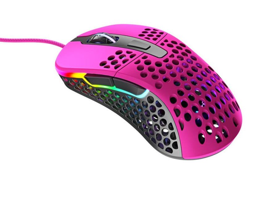 Simli o'yin sichqonchasi Xtrfy Gaming mouse M4 RGB USB, Qora