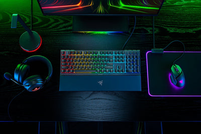 Klaviatura Razer Keyboard mechanical Ornata V3 104key, Mecha-Membrane Switch, USB-A, EN/RU, RGB