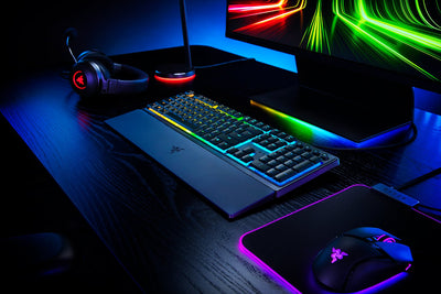 Klaviatura Razer Keyboard mechanical Ornata V3 104key, Mecha-Membrane Switch, USB-A, EN/RU, RGB