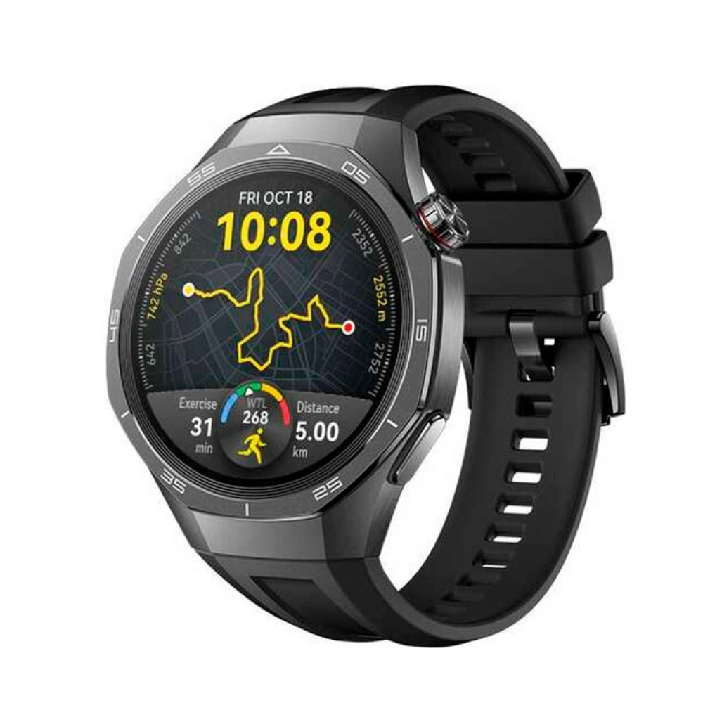 Huawei Watch Gt5 Pro 46mm Black Fluoroelastomer Strap aqlli soati