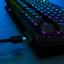Razer Huntsman Tournament Ed o'yin klaviaturasi. Red Switch USB US RGB, Black